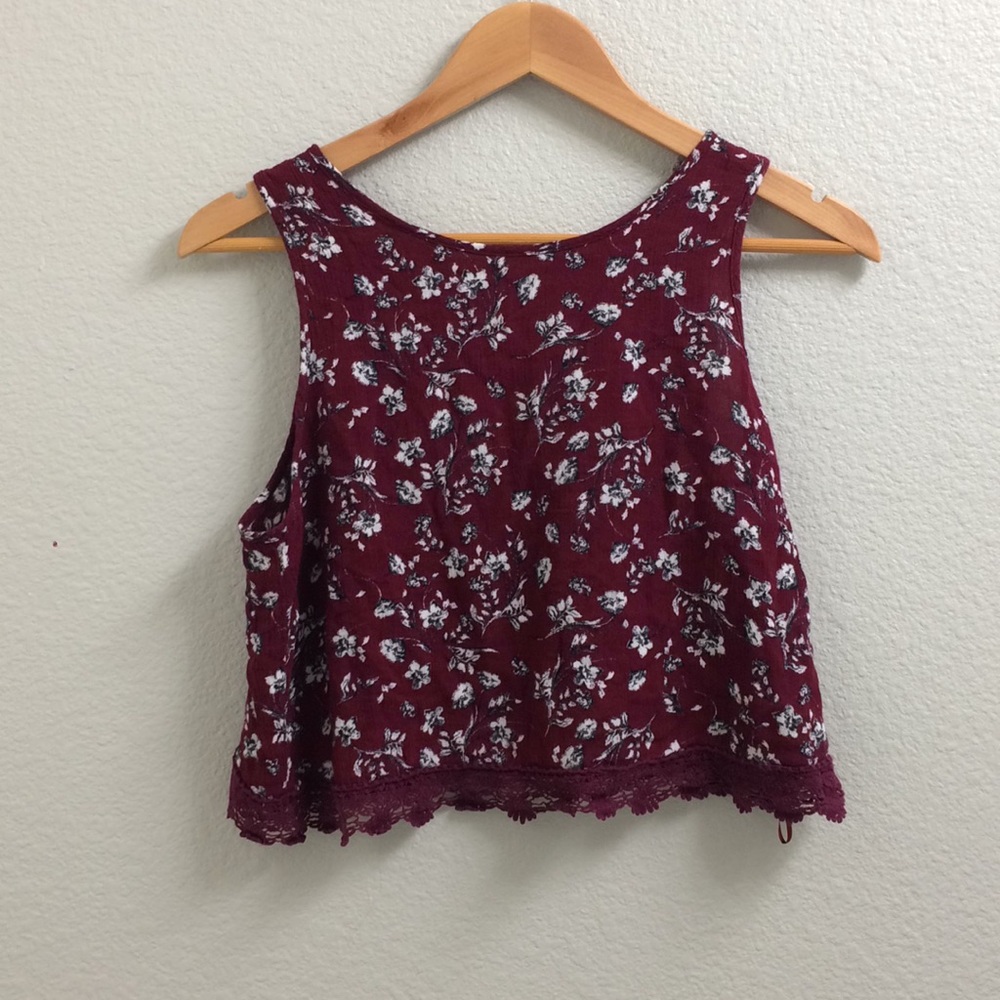 Red Flowy Top